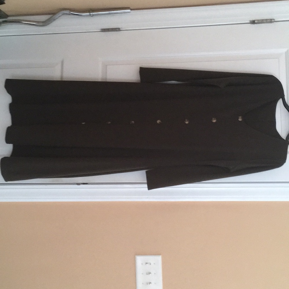 Women Long Knit Buttoned Casual Dress New WO Tags